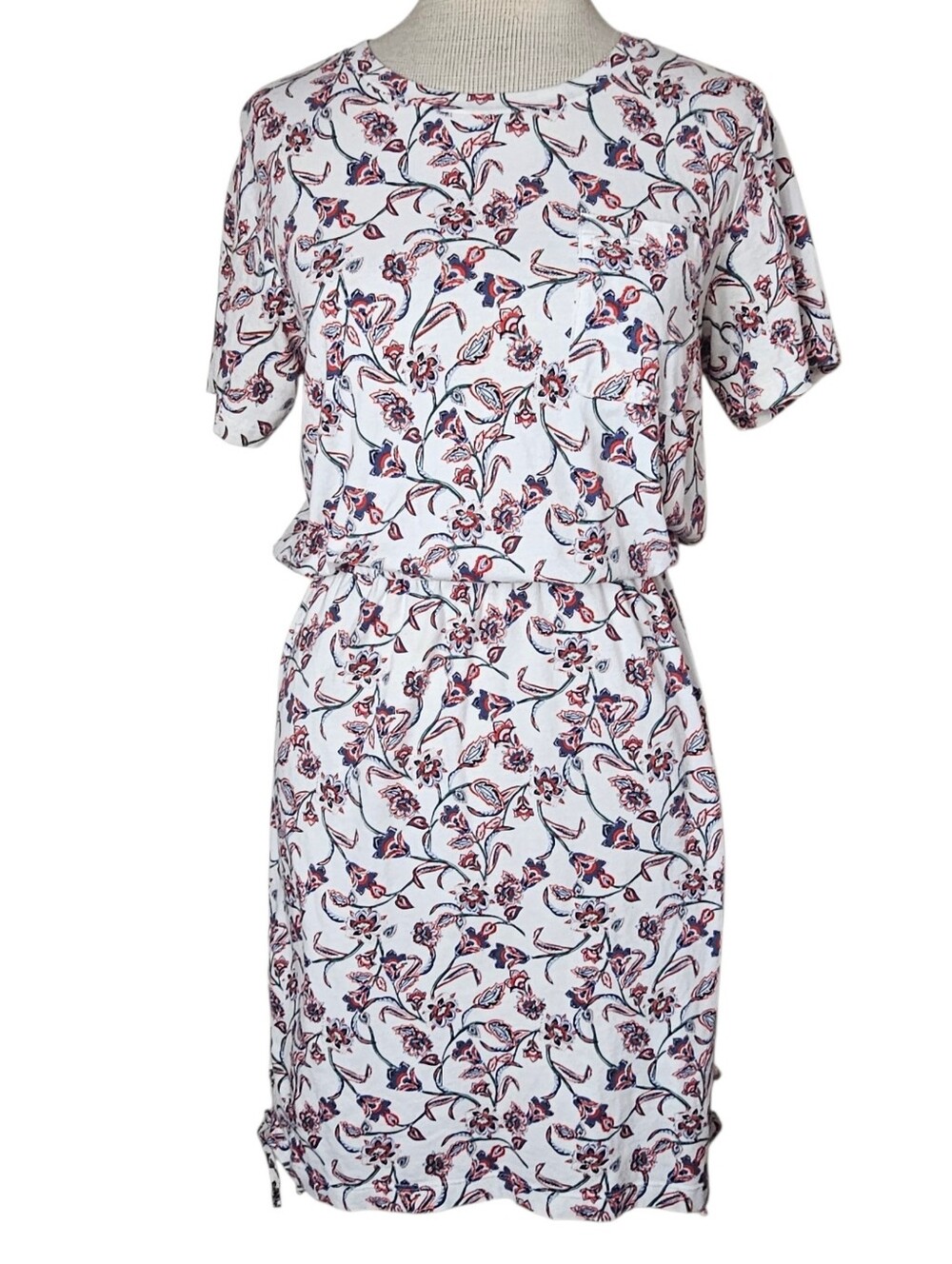 Parker Floral Cotton Fall Dress Size S Cottagecore Coastal Casual Breathable